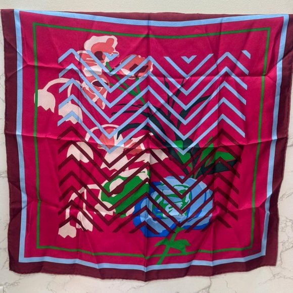 CHRISTIAN DIOR Silk Print Square Scarf Multicolor - Picture 1 of 4